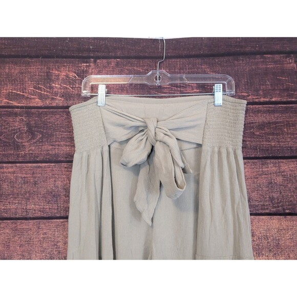 REWASH Wide Palazzo Leg Boho High Waist Pull On Pants w/Tie XL - Picture 4 of 11